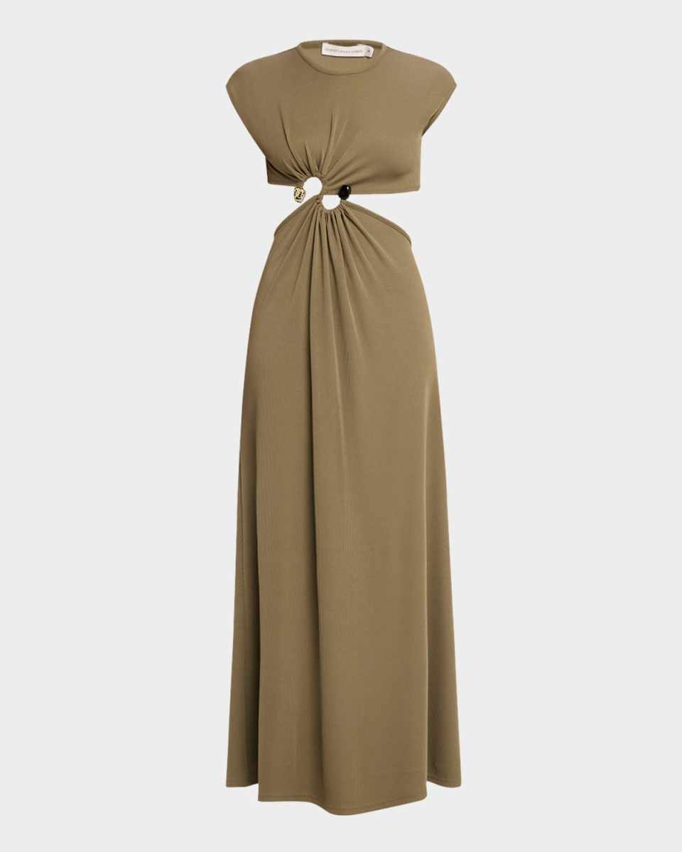 S-Ring Rib Maxi Tank Dress